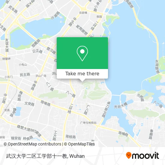 武汉大学二区工学部十一教 map
