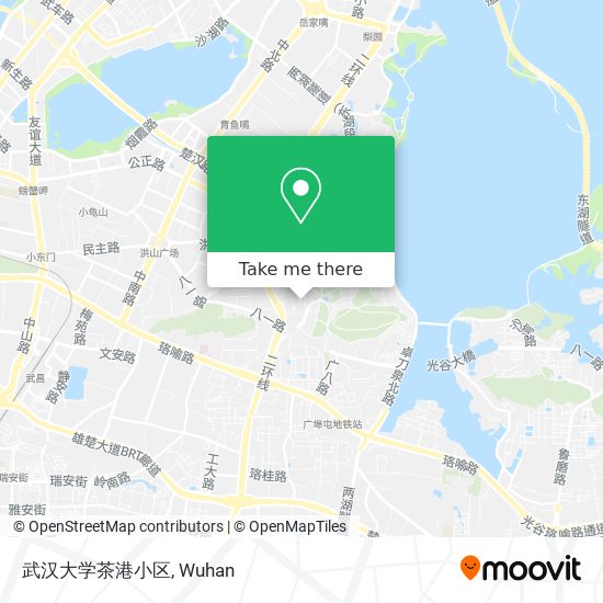 武汉大学茶港小区 map