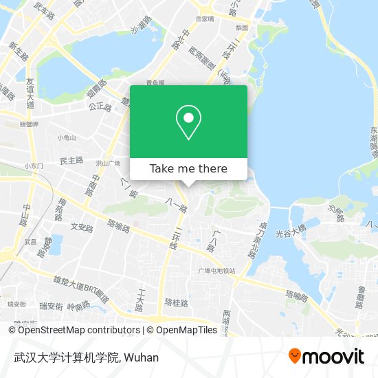 武汉大学计算机学院 map