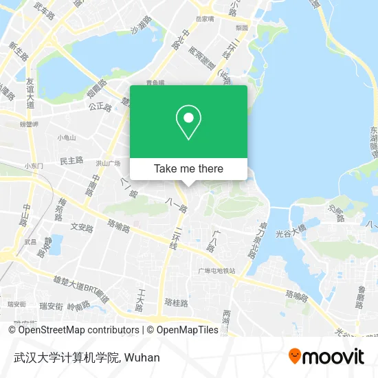 武汉大学计算机学院 map
