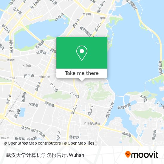 武汉大学计算机学院报告厅 map