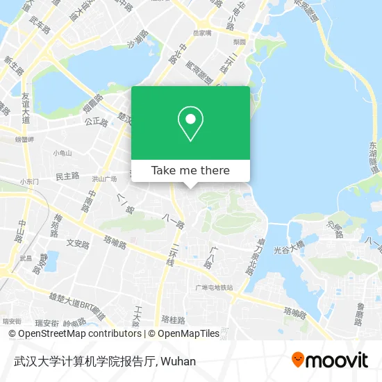 武汉大学计算机学院报告厅 map