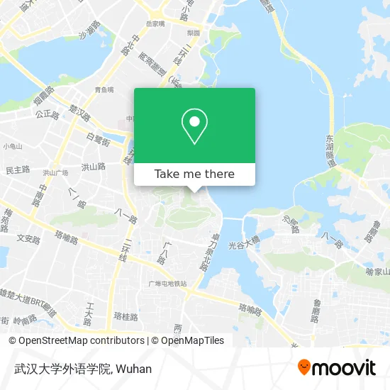 武汉大学外语学院 map