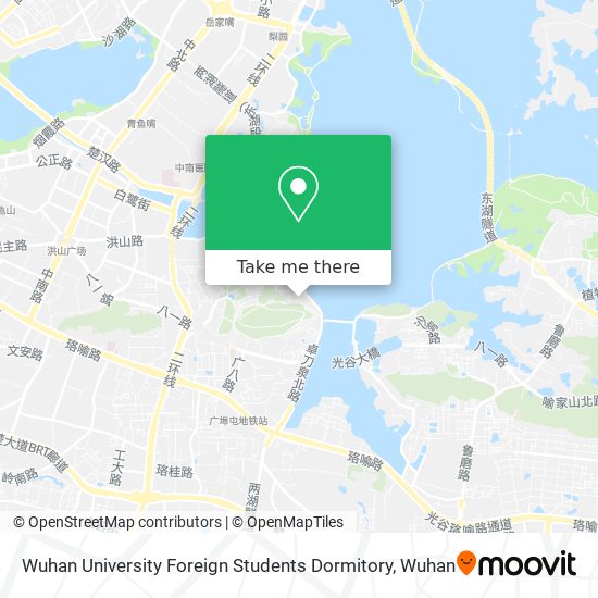 Wuhan University Foreign Students Dormitory map