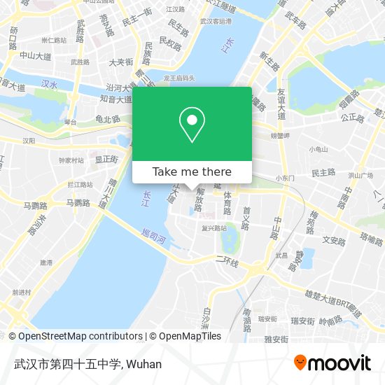 武汉市第四十五中学 map