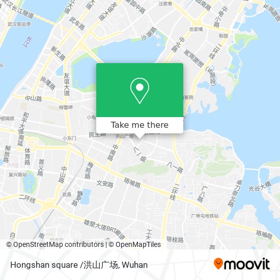 Hongshan square /洪山广场 map