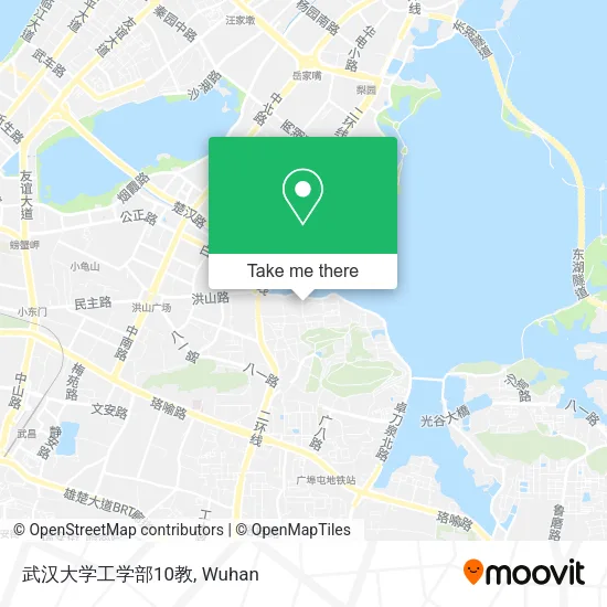 武汉大学工学部10教 map