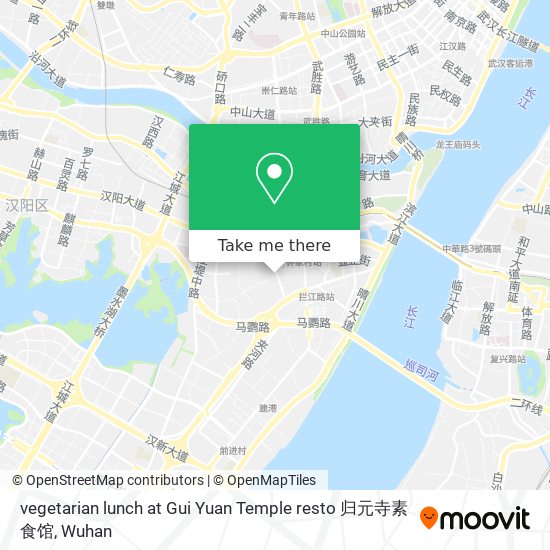 vegetarian lunch at Gui Yuan Temple resto 归元寺素食馆 map