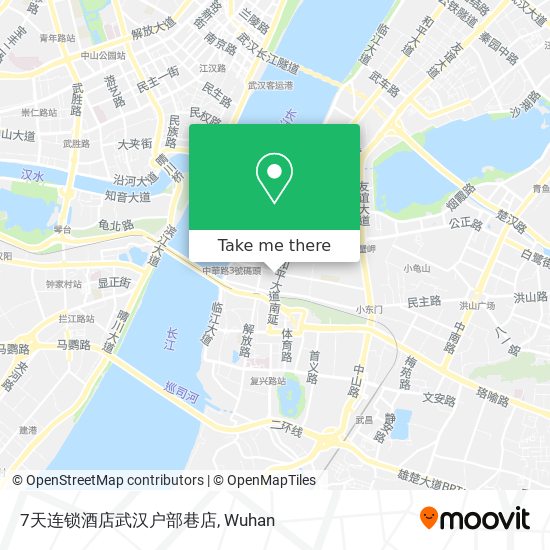 7天连锁酒店武汉户部巷店 map
