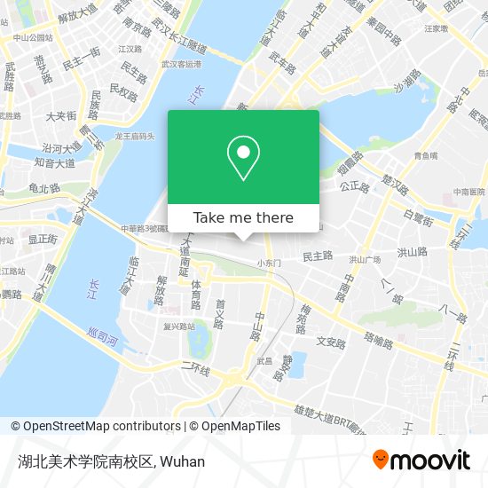 湖北美术学院南校区 map