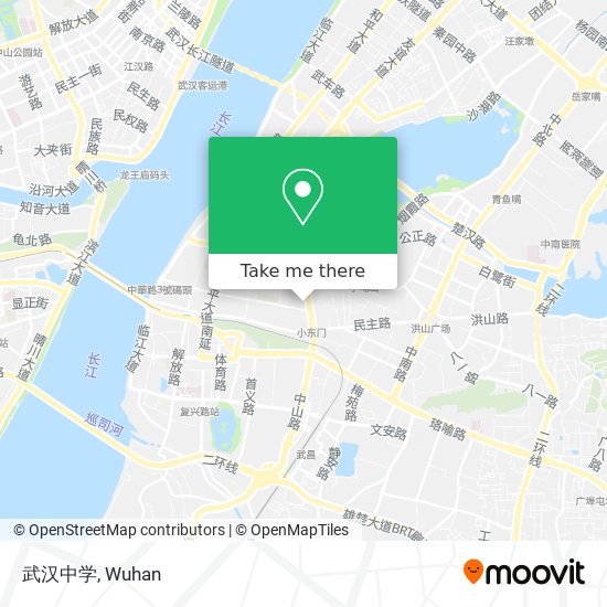 武汉中学 map