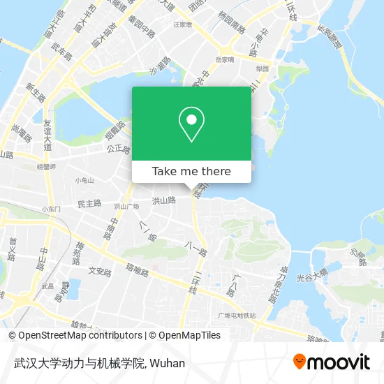 武汉大学动力与机械学院 map
