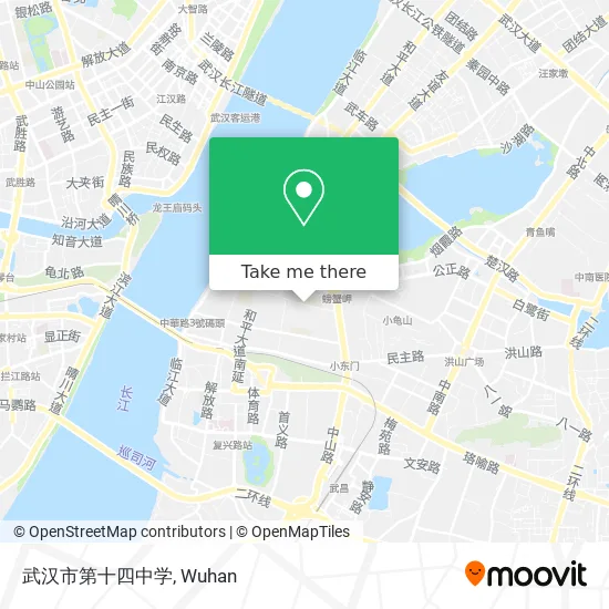 武汉市第十四中学 map