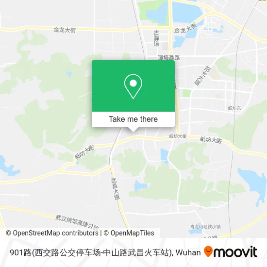 901路(西交路公交停车场-中山路武昌火车站) map