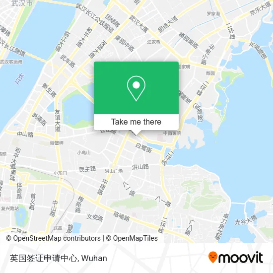 英国签证申请中心 map