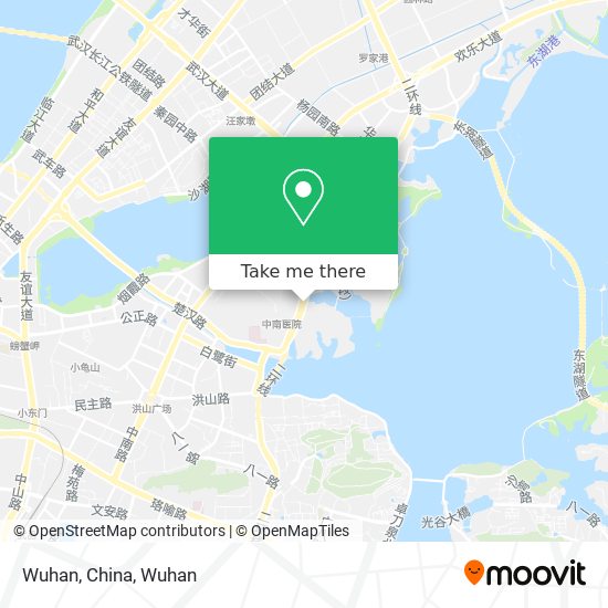 Wuhan, China map