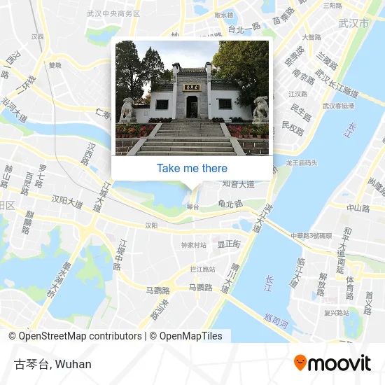 古琴台 map