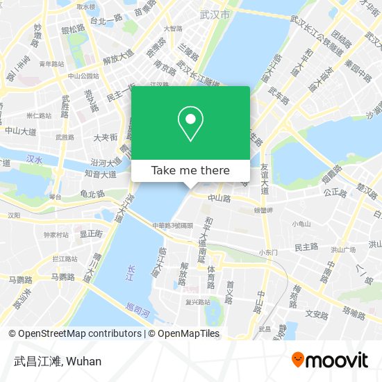 武昌江滩 map