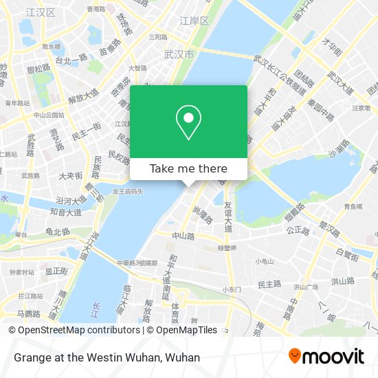 Grange at the Westin Wuhan map