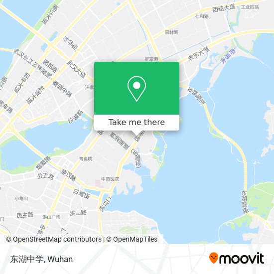 东湖中学 map