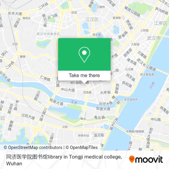 同济医学院图书馆library in Tongji medical college map