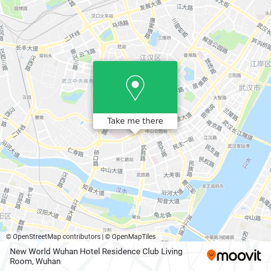 New World Wuhan Hotel Residence Club Living Room map