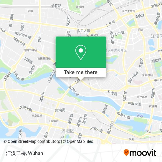 江汉二桥 map