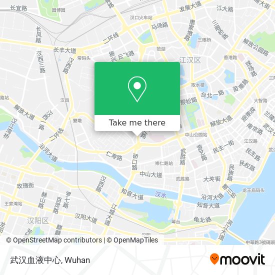 武汉血液中心 map