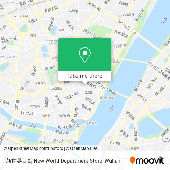 新世界百货 New World Department Store map