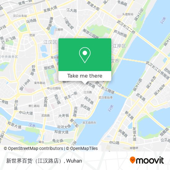 新世界百货（江汉路店） map