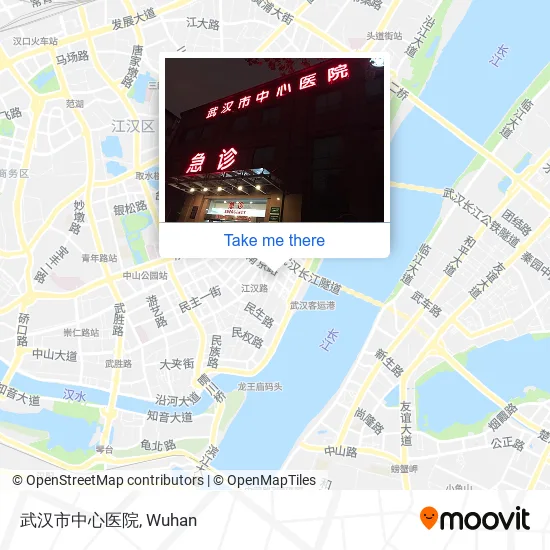 武汉市中心医院 map