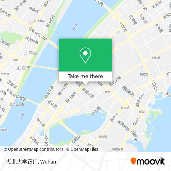 湖北大学正门 map