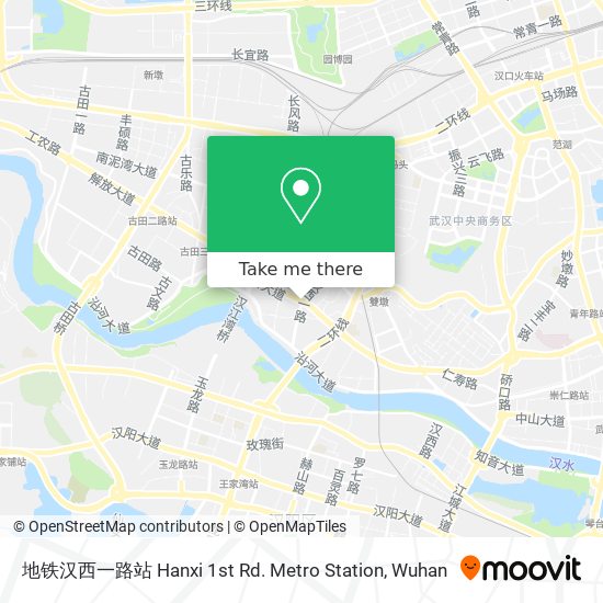地铁汉西一路站 Hanxi 1st Rd. Metro Station map