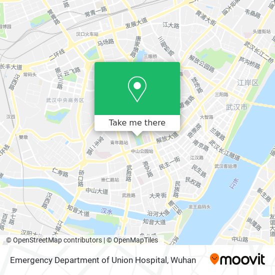 Emergency Department of Union Hospital map