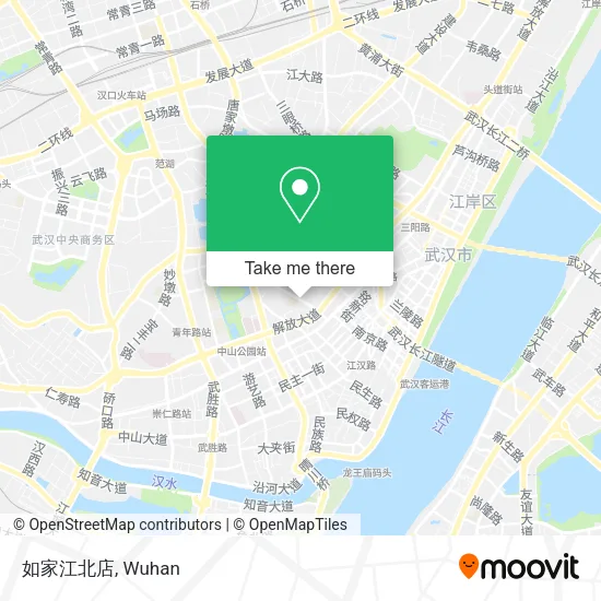 如家江北店 map