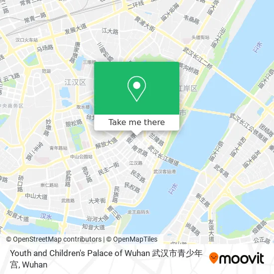 Youth and Children's Palace of Wuhan 武汉市青少年宫 map