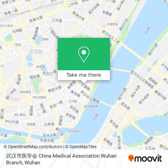 武汉市医学会 China Medical Association Wuhan Branch map
