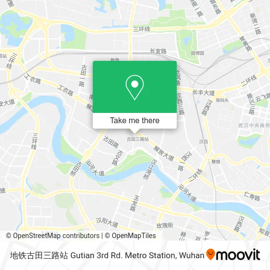 地铁古田三路站 Gutian 3rd Rd. Metro Station map