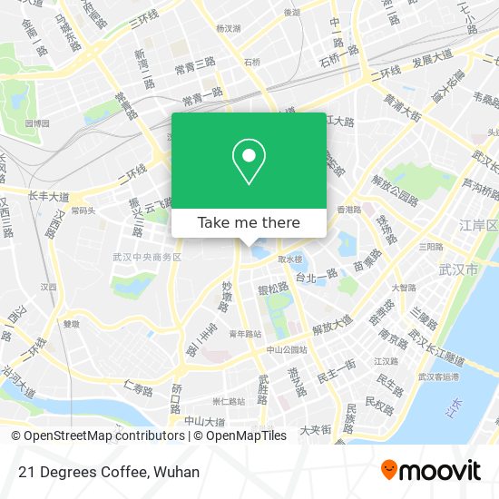 21 Degrees Coffee map