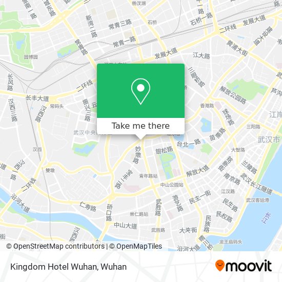 Kingdom Hotel Wuhan map