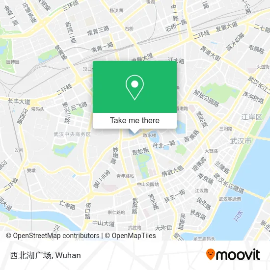 西北湖广场 map