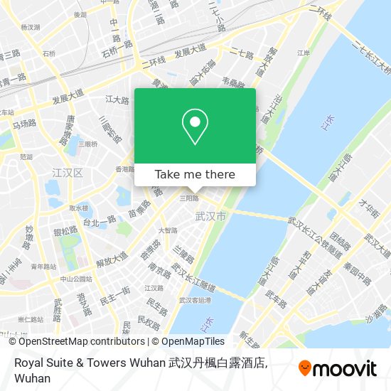 Royal Suite & Towers Wuhan 武汉丹楓白露酒店 map