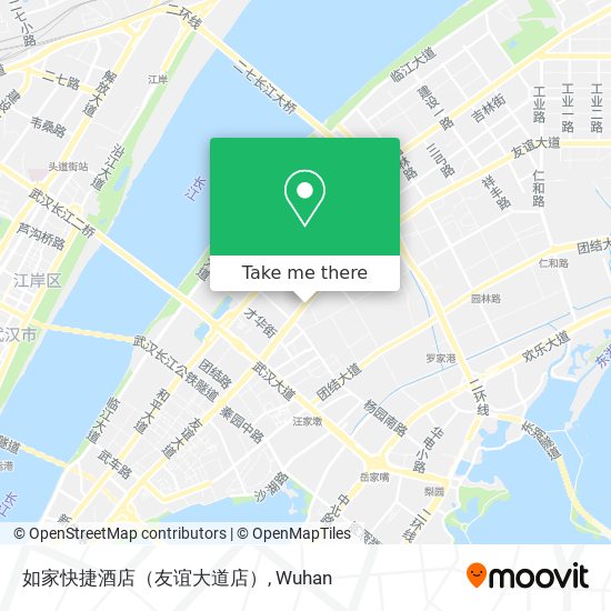 如家快捷酒店（友谊大道店） map