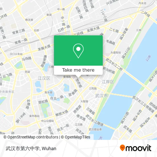 武汉市第六中学 map