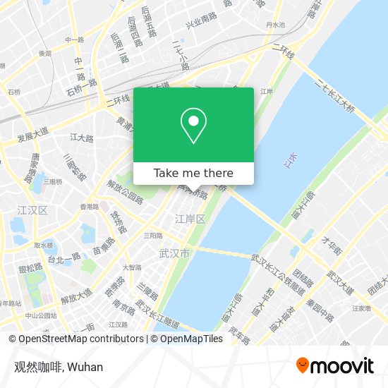 观然咖啡 map