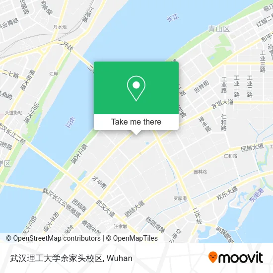 武汉理工大学余家头校区 map