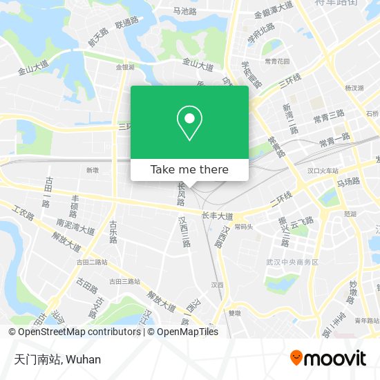 天门南站 map