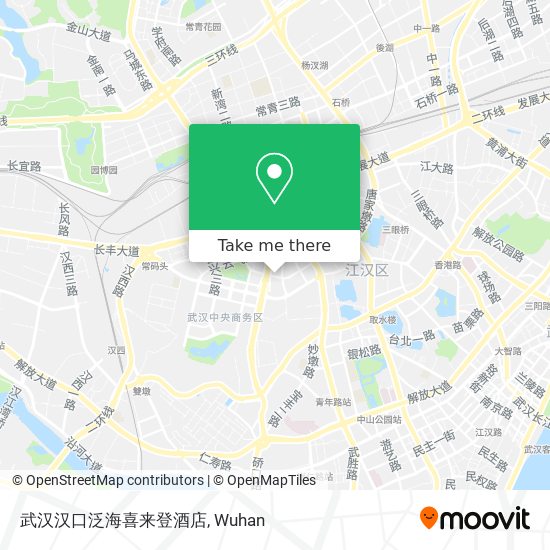 武汉汉口泛海喜来登酒店 map