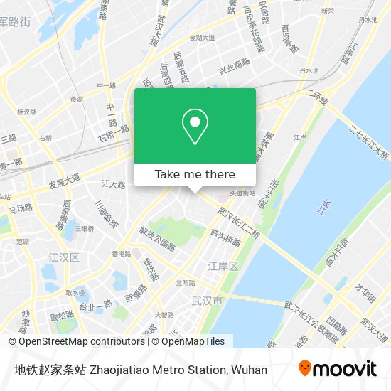 地铁赵家条站 Zhaojiatiao Metro Station map