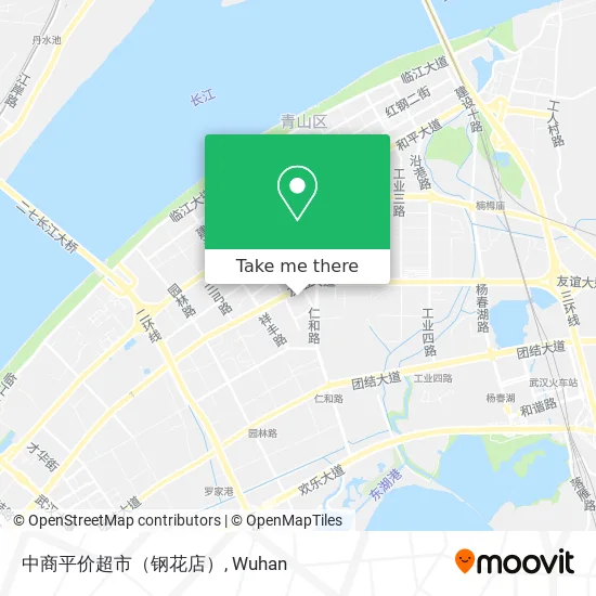 中商平价超市（钢花店） map